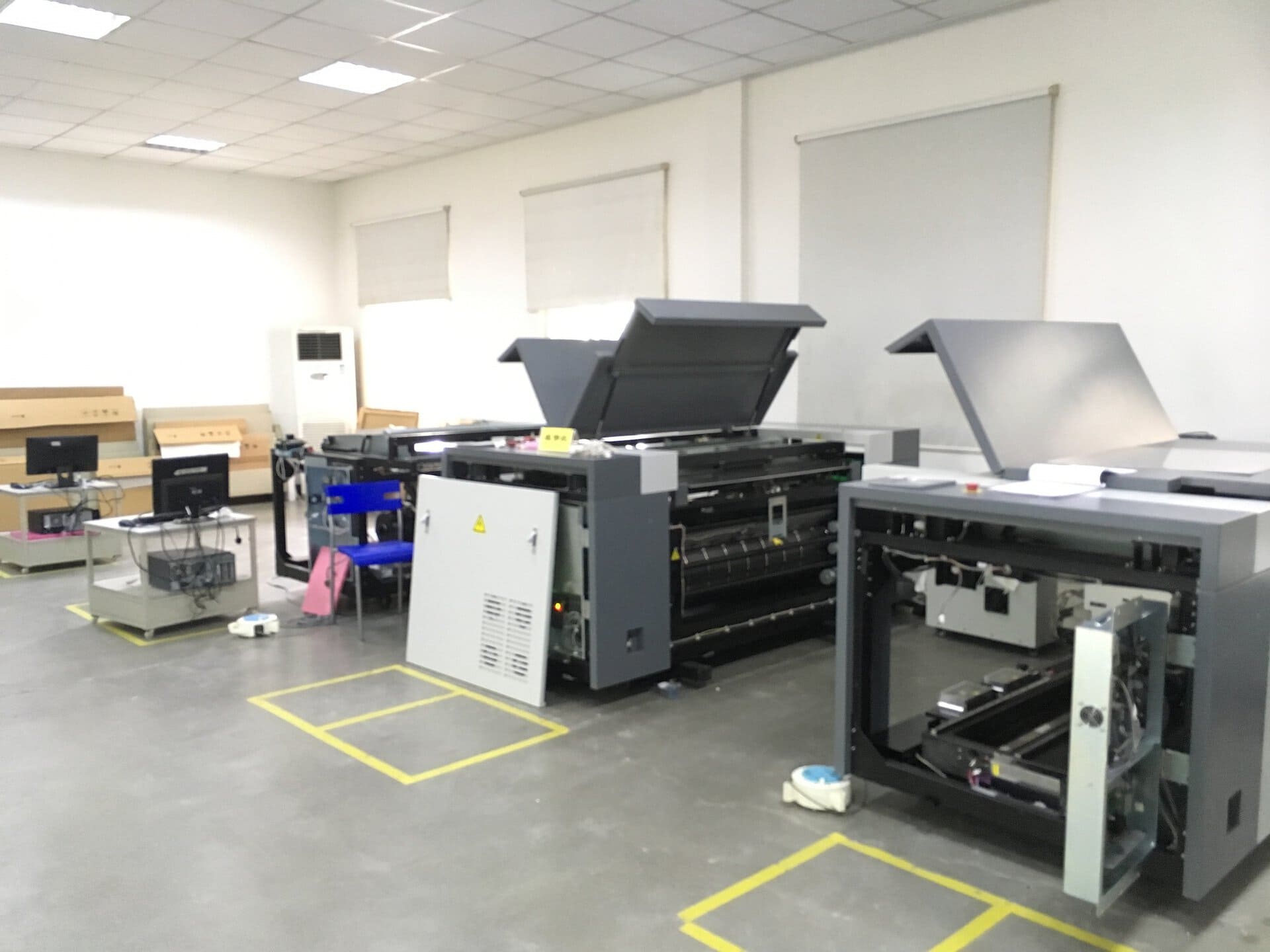 CTP machine assembly line at the partner factory