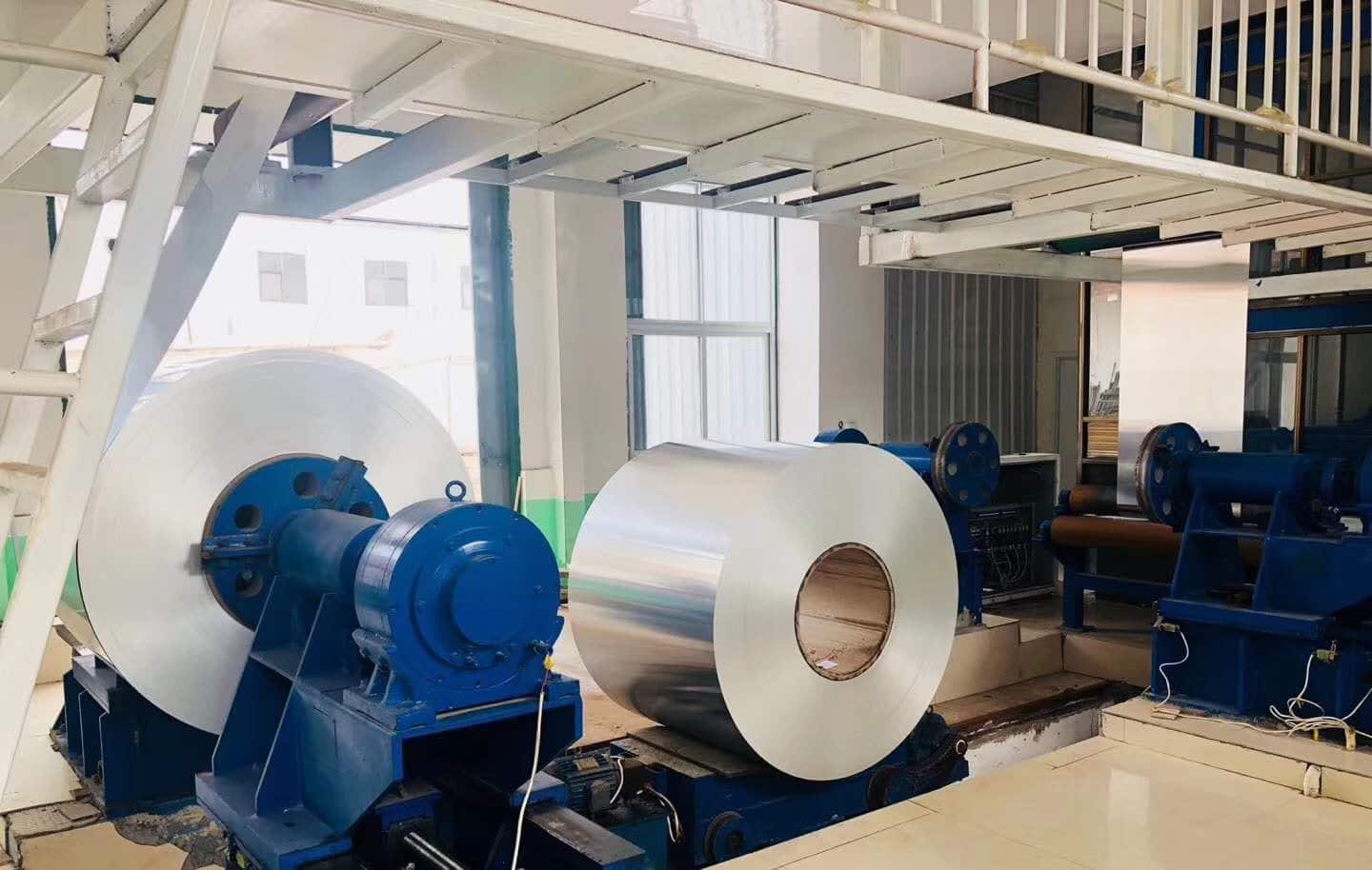 Aluminium coils at the CTPPress plate factory